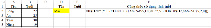 cách ẩn #n/a trong Excel 3