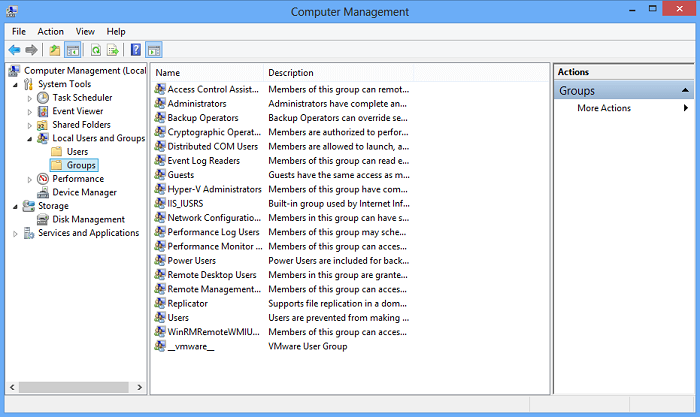 trình quản lý user trong windows server 2012 2